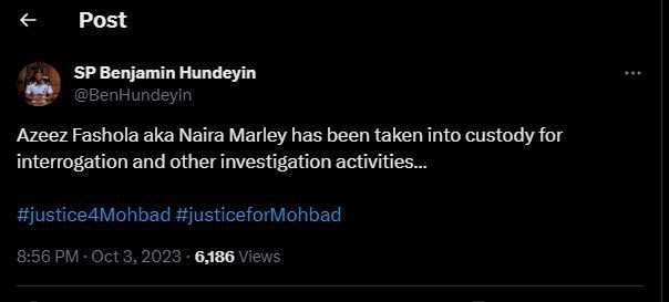 Police take Naira Marley into custody over MohBad death
